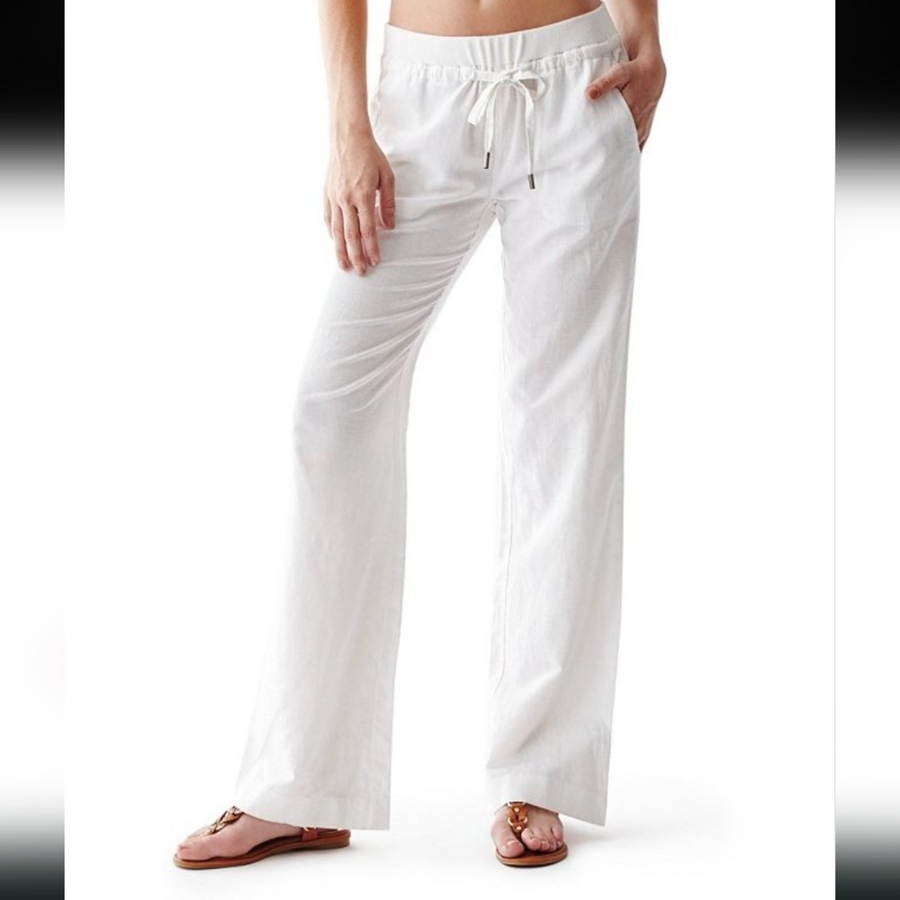 Guess Linen Flared/Wide Leg Pants